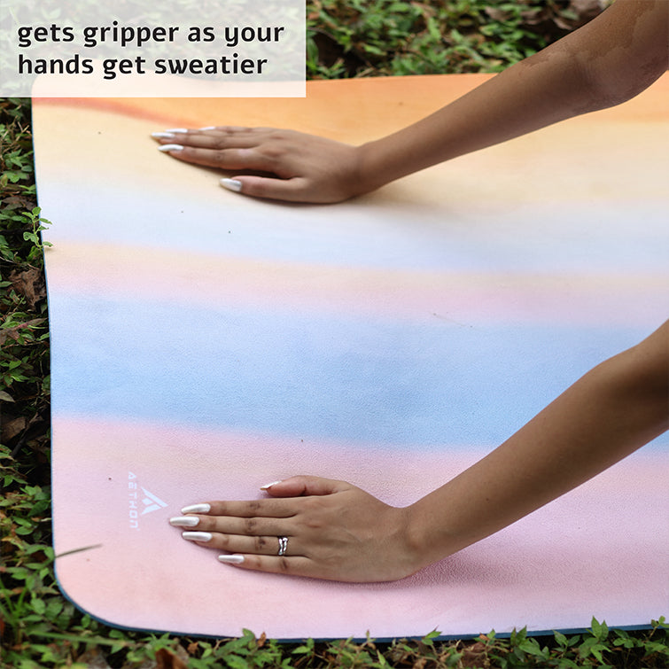 Vegan Suede Yoga Mat - Dreamscape Bliss